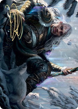 Jorn, God of Winter Art Card - Gold Stamped Signature