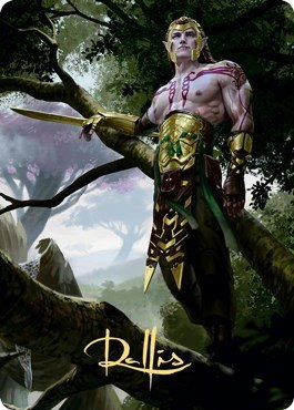 Tyvar Kell Art Card - Gold Stamped Signature