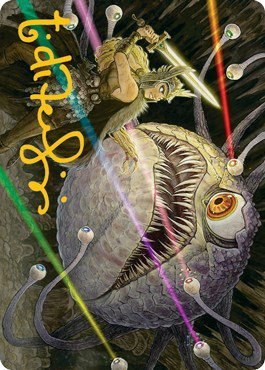 Hive of the Eye Tyrant Art Card - Gold Stamped Signature