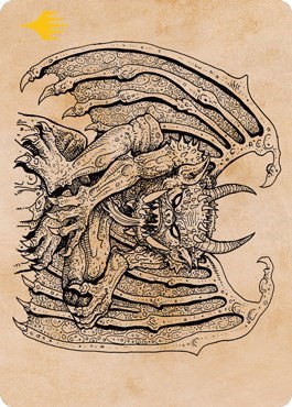 Cloister Gargoyle (Showcase) Art Card - Gold Stamped