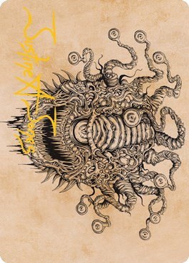 Baleful Beholder (Showcase) Art Card - Gold Stamped Signature