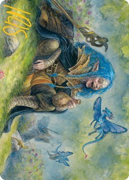 Feywild Trickster Art Card - Gold Stamped Signature