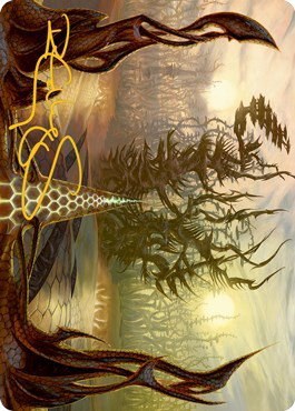 Thornglint Bridge Art Card - Gold Stamped Signature