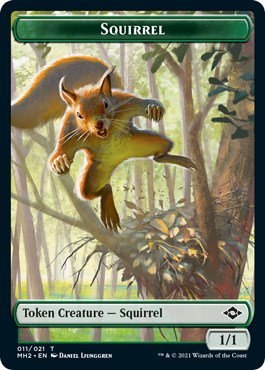 Squirrel // Phyrexian Germ Double-Sided Token - Foil
