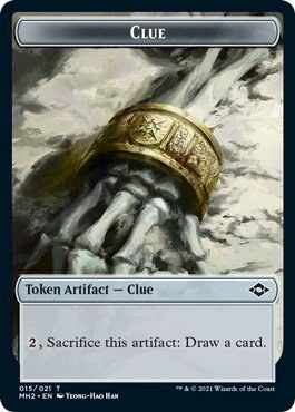 Clue (015) // Beast Double-Sided Token - Foil