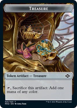 Treasure (021) // Bird Double-Sided Token - Foil