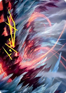 Frostboil Snarl Art Card - Gold Stamped Signature