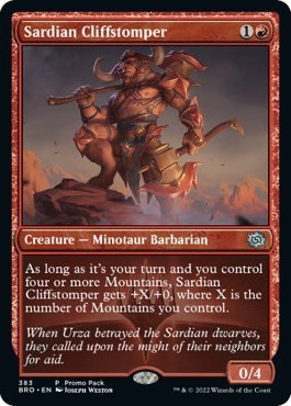 Sardian Cliffstomper - Foil