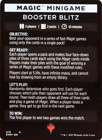 Magic Minigame: Booster Blitz - Normal Magic Minigame Booster 