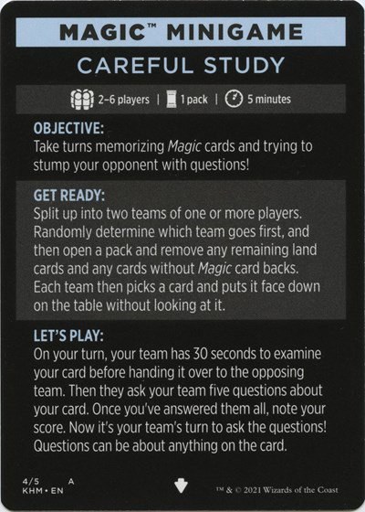 Magic Minigame: Careful Study - Normal Magic Minigame Careful 