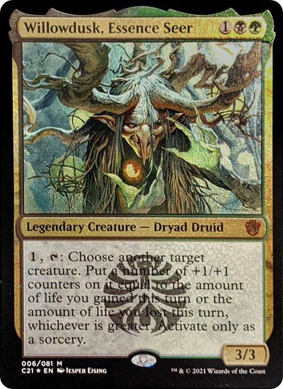 Willowdusk, Essence Seer (Display Commander) - Thick Stock - Display Commander