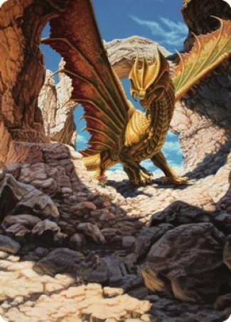 Ancient Brass Dragon Art Card