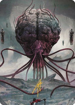 Elder Brain Art Card - Gold Stamped Signature