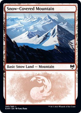 Snow-Covered Mountain - Foil