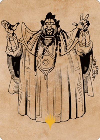 Alaundo the Seer Art Card - Gold Stamped