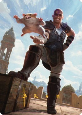 Minsc & Boo, Timeless Heroes Art Card - Gold Stamped Signature