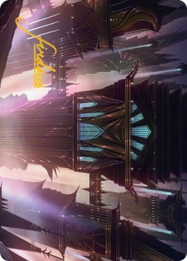 Skybridge Towers Art Card - Gold Stamped Signature
