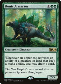 Runic Armasaur - Foil