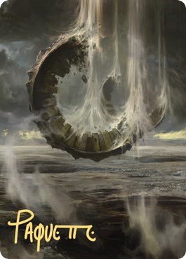 Wasteland Art Card - Gold Stamped Signature