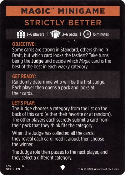 Magic Minigame: Strictly Better - Normal Magic Minigame Strictly