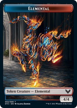 Elemental (2) // Fractal (3) Double-Sided Token