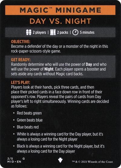 Magic Minigame: Day Vs. Night - Normal Magic Minigame Day Vs N