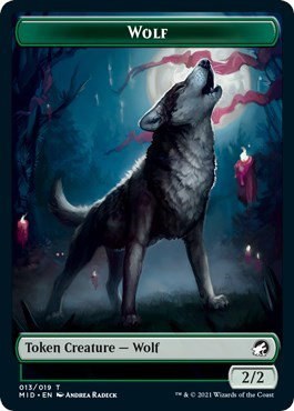Wolf // Elemental Double-Sided Token
