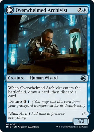 Overwhelmed Archivist - Foil