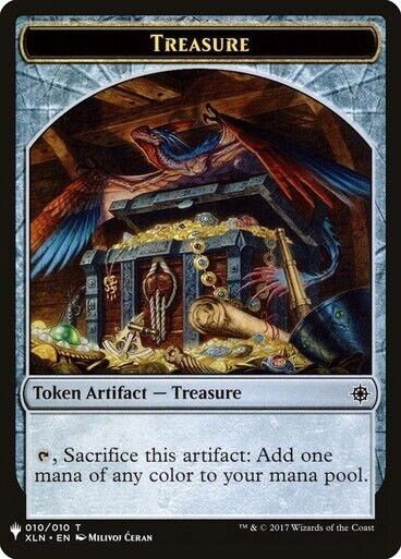 Treasure // Golem Double-sided Token