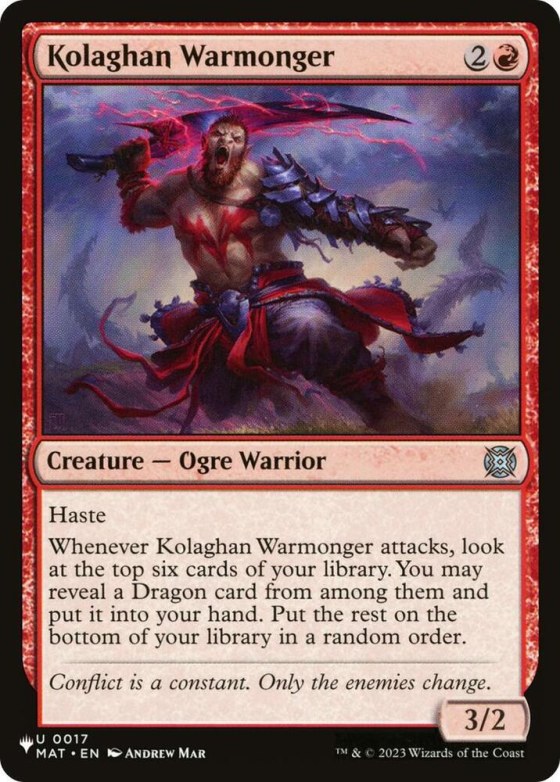 Kolaghan Warmonger - Normal Kolaghan Warmonger