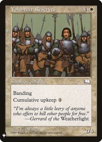 Volunteer Reserves - Normal Volunteer Reserves