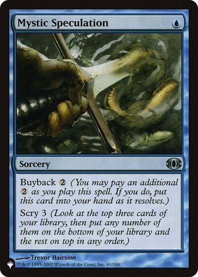 Mystic Speculation - Normal Mystic Speculation
