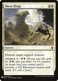 Sheer Drop - Normal Sheer Drop
