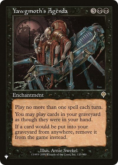 Yawgmoth's Agenda - Normal Yawgmoth S Agenda