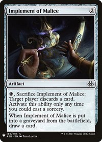 Implement of Malice - Normal Implement Of Malice
