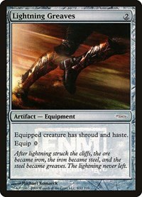 Lightning Greaves - Foil Lightning Greaves