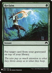 Reclaim - Normal Reclaim