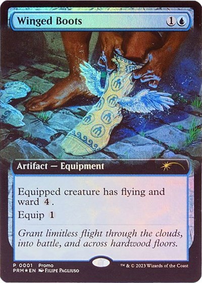 Winged Boots - Foil Winged Boots