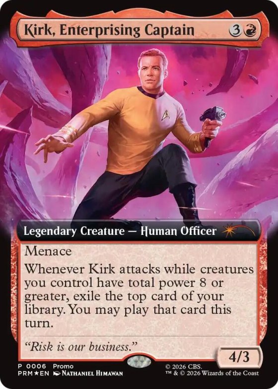 Kirk, Enterprising Captain - Extended Art