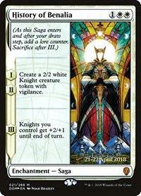 History of Benalia - Foil History Of Benalia