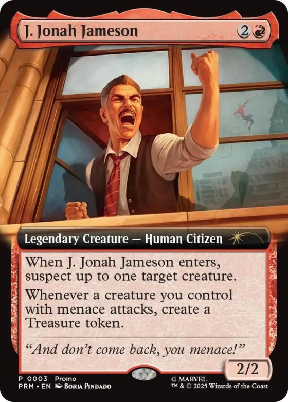 J. Jonah Jameson - Extended Art Foil J Jonah Jame