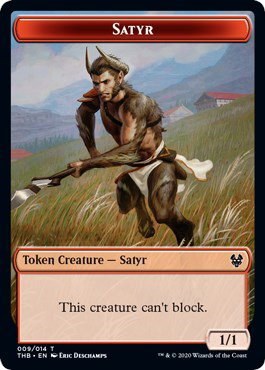 Satyr // Goblin Construct Double-sided Token