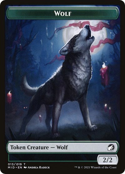 Wolf (013) // Treasure (015) Double-Sided Token