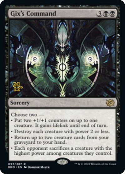 Gix's Command - Foil Gix S Command