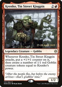 Krenko, Tin Street Kingpin - Foil Krenko Tin Street Kingpin