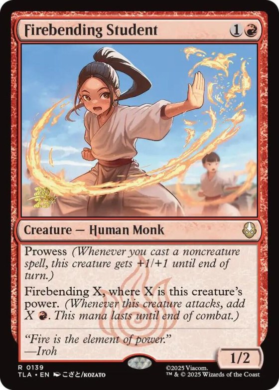 Firebending Student - Foil Firebending Student