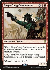 Siege-Gang Commander - Foil Siege Gang Commander