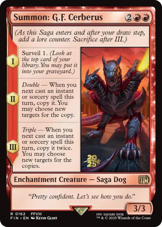 Summon: G.F. Cerberus - Foil Summon G F Cerberus