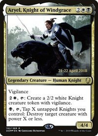 Aryel, Knight of Windgrace - Foil Aryel Knight Of Windgrace