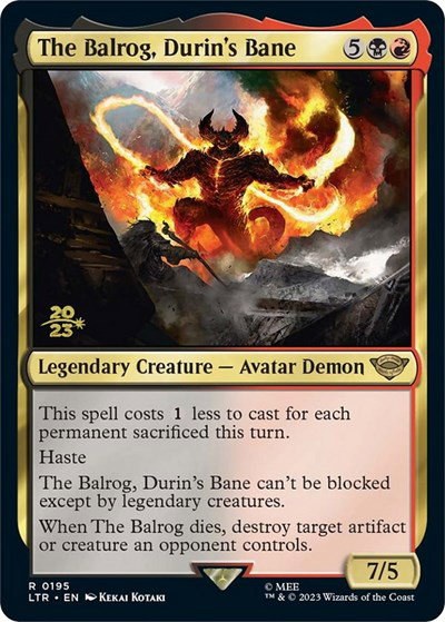 The Balrog, Durin's Bane - Foil The Balrog Durin S Bane